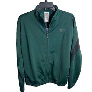 Reebok Men's Identity Vector Zip-Front Track Jacket - Green Size M